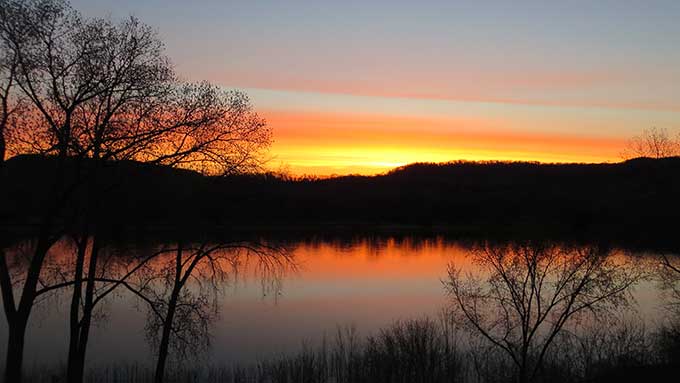 View from our deck at our main office in Prairie du Sac, WI